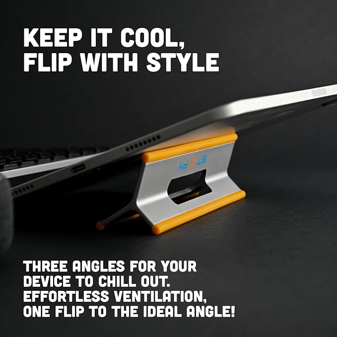 Steepy Portable Laptop Stand for Desk – Adjustable Height, & Portable Laptop Holder – Ergonomic Computer Stand for Cooling & Comfort – Slip-Proof, Sturdy Design – Universal Fit for 13-17 Inch Devices - Image 8