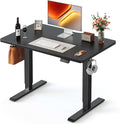 FEZIBO Standing Desk 40 × 24 Inch Electric Height Adjustable, Black | Sit and Stand Up Adjustable Desk, Home Office Computer Desk with 3 Customizable Memory Presets by FEZIBO