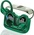 Aptkdoe Wireless Earbuds 75H Bluetooth 5.4 Sport Headphones with Earhooks | IPX7 Waterproof In-ear Buds Feature ENC Noise Cancelling Mic. Stereo Sound Device for Gym Running Workout, Dark Green by Aptkdoe