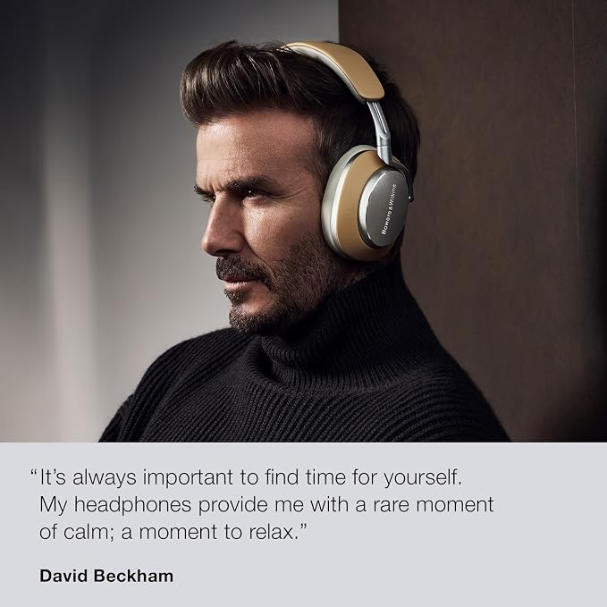 Bowers & Wilkins Px8 Over-Ear Wireless Headphones, Tan - Image 2