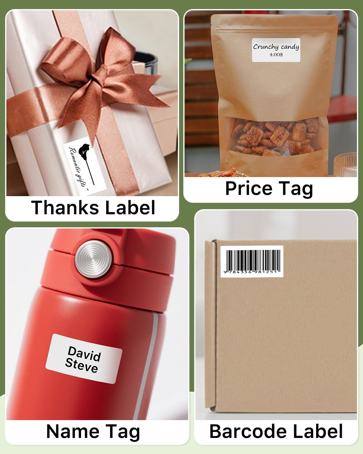 iEager 2x1 Inch Thermal Labels, White Rectangle Thermal Printer Stickers - Image 7