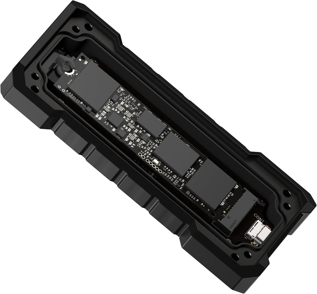 ASUS TUF Gaming A2, USB-C 3.2 Gen 2x2 SSD Enclosure, Dual M.2 NVMe PCIe and SATA, MIL-STD-810H Drop Resistance, IP68 Water and dust Resistance, Aluminum Alloy Chassis, 1 Year Warranty - Image 20