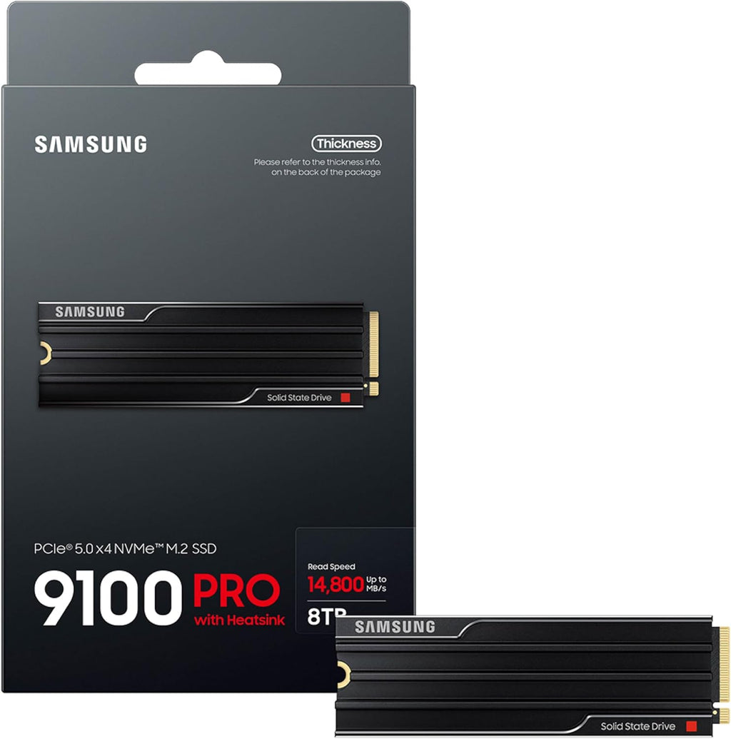 Samsung SSD 9100 PRO w/Heatsink 8TB, PCIe 5.0x4 M.2 2280, Up to 14,800MB/s - Image 3