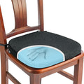 SINOSSO 1 Pack Memory Foam Chair Cushions for Dining Chair, Friendly Woven Fabric 16" U-Shape Comfortable Kitchen Chair Pad, Removable Slip Resistant Seat Cushion (1 Piece, Black) by SINOSSO