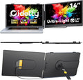 CIDETTY Laptop Screen Extender Monitor Portable, 14" Ultra-Thin Dual Laptop Monitor FHD 1080P IPS, USB-C/HDMI Plug & Play Travel Monitor for 13-17" Laptops, Compatible with Wins/Mac/Chrome/Switch by CIDETTYElectronics