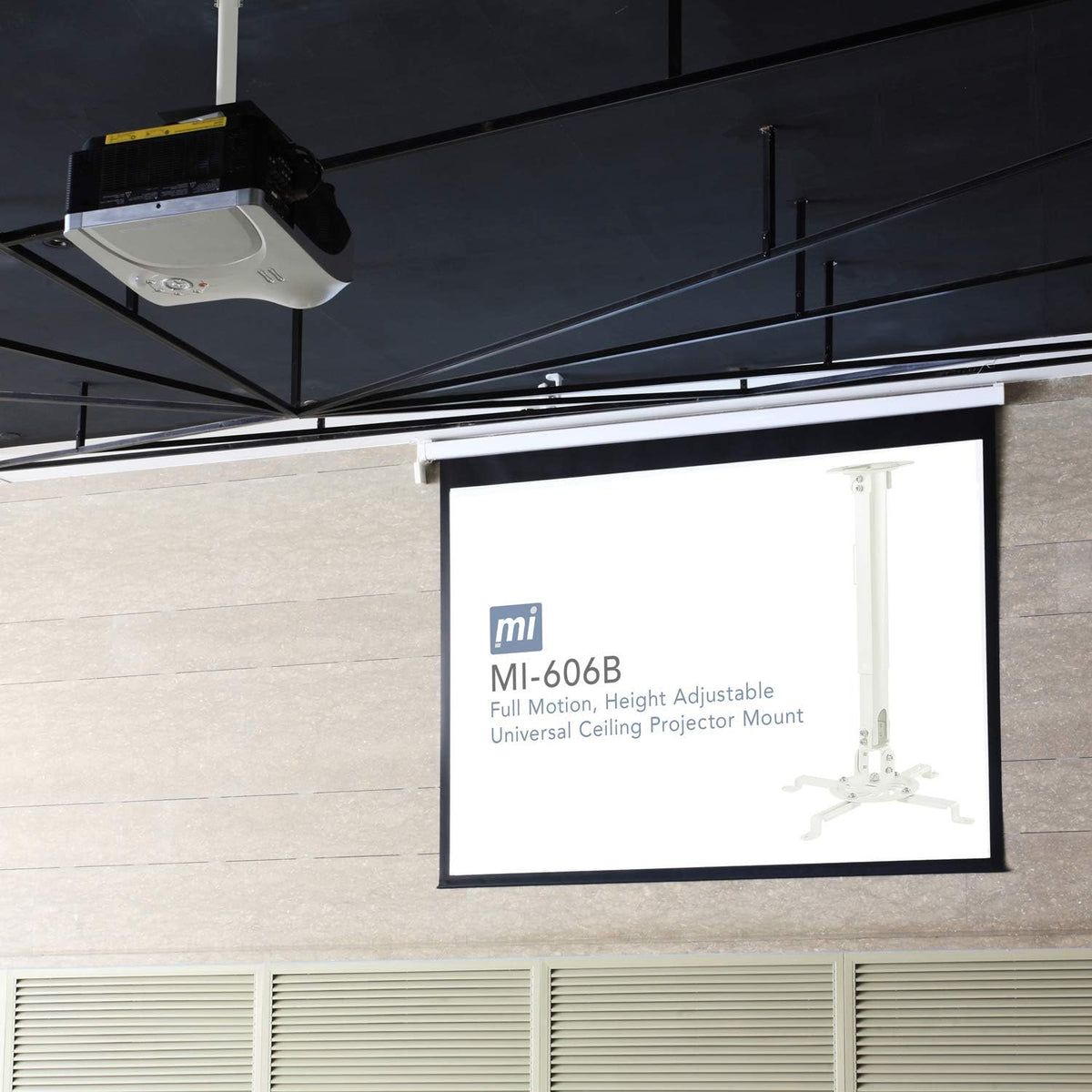 Mount-It! Ceiling Projector Mount, Adjustable 14.5-21.5", 30 lbs - Image 8