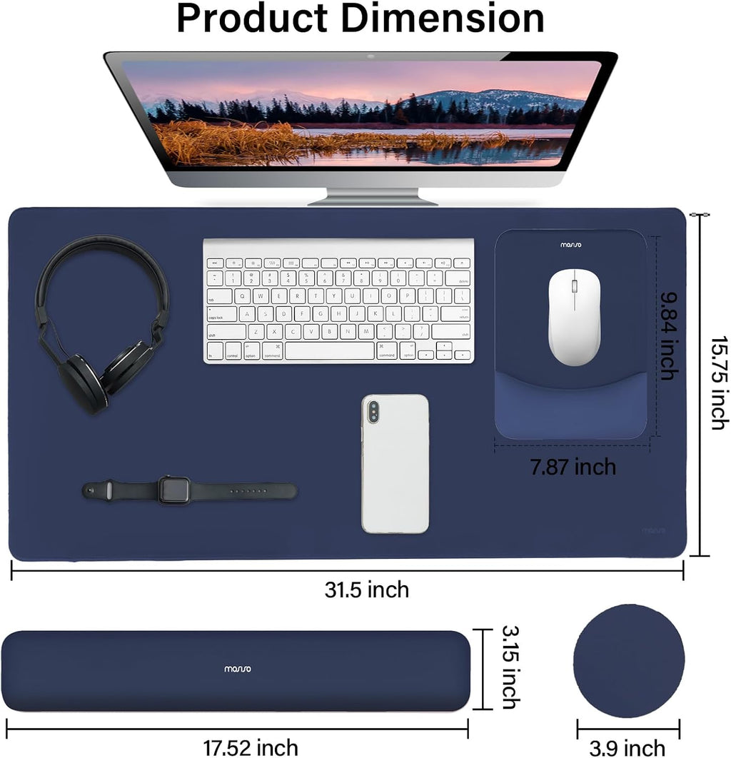 MOSISO Keyboard Mouse Pad Set, Large Gaming Mouse Pad&Keyboard Wrist Rest - Image 2