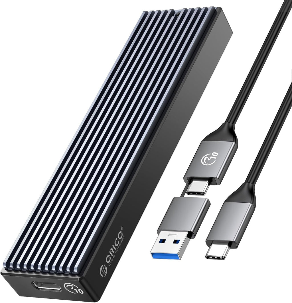 ORICO M.2 NVMe SSD Enclosure, USB 3.1 Gen 2 (10 Gbps) PCIe External Adapter NVMe Case for 2230/2242/2260/2280 M.2 SSD up to 8TB, UASP Supported - M2PV by ORICO