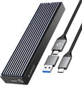 ORICO M.2 NVMe SSD Enclosure, USB 3.1 Gen 2 (10 Gbps) PCIe External Adapter NVMe Case for 2230/2242/2260/2280 M.2 SSD up to 8TB, UASP Supported - M2PV by ORICO