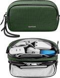 tomtoc Electronic Organizer Travel Case Performance, Dual Compartment Bag | Water Resistant Cable Organization Storage for Charger, Cord, Phone, Hard Drive, Power Bank, Accessories Travel Essentials by tomtoc