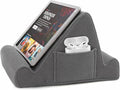 Brookstone Tablet Lap Cushion - Tablet/Phone/Ebook Holder for Bed, Flights, and Travel, Memory Foam Lap Desk for Reading and Hands Free Viewing, Compatible iPad and Kindle Accessories, Grey by Unknown