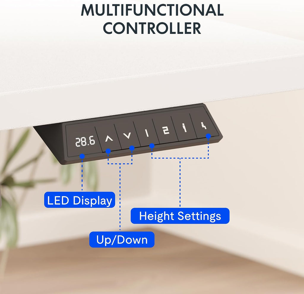 FLEXISPOT EN2 48"x24" Standing Desk with Power Strip Bundle, White - Image 7
