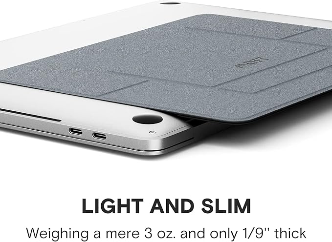 MOFT Laptop Stand for Desk, Stick-On Computer Stand with Dual-Angle, Ergonomic Laptop Riser Holder for Travel, Foldable & Portable MacBook Stand Fits 11.6"-16" Laptops, Silver - Image 3