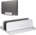 JARLINK Vertical Laptop Stand, Adjustable Aluminum Desktop Holder, Silver | Vertical Laptop Holder Fits up to 17.3" Notebooks, Space-saving Desktop Organizer for MacBook, Surface, Dell & Gaming Laptops by JARLINK