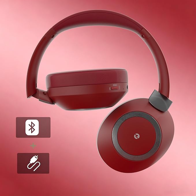 Headphones Wireless Bluetooth, 100H Playtime Active Noise Cancelling Headphones, Bluetooth Headphone with Mic, Over Ear Wireless Headphone with Deep Bass - Image 3