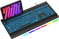 SABLUTE Wired Large Print Backlit Keyboard with Wrist Rest, K31PRO by SABLUTE