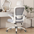 Mimoglad Office Chair, High Back Ergonomic Desk Chair with Adjustable Lumbar Support and Headrest, with flip-up Armrests for Guitar Playing, 5 Years Warranty (Moon Grey) by Mimoglad