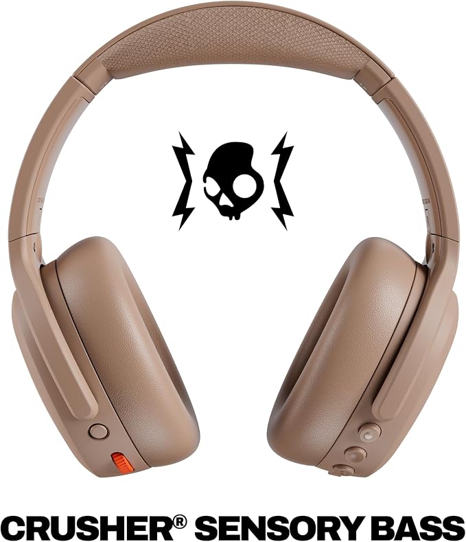 Skullcandy Crusher ANC 2 Noise Cancelling Wireless Headphones - Primer | Multi-Sensory Crusher Bass, Over-Ear Fit, Bluetooth, 60 Hours Battery, Working Out, Gym, Travel, Studying, Music, Gaming - Image 2