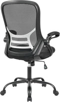 Office Chair Ergonomic Desk Chair with Adjustable Armrests, Mesh Executive Chair, Home Office Computer Chairs for Long Hours(Black) by HYLONE