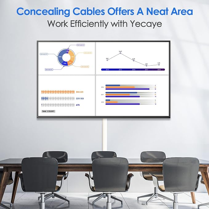 Yecaye TV Cord Hider, 125in Cord Cover, W1.18in H0.6in, Beige | Large Cable Hider, Wire Covers for 4 Cords, Cable Raceway Wire Hiders for TV on Wall, Cable Cover Cord Concealer - Image 5