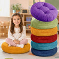 Floor Cushions For Kids 6Pack, Round Flexible Classroom Seating, 15 inch | Waterproof Floor Pillows With Handles, Safe Smolder Resistance Sitting Pillow For Elementary, Daycare & Reading, Assorted by DegreesofComfort