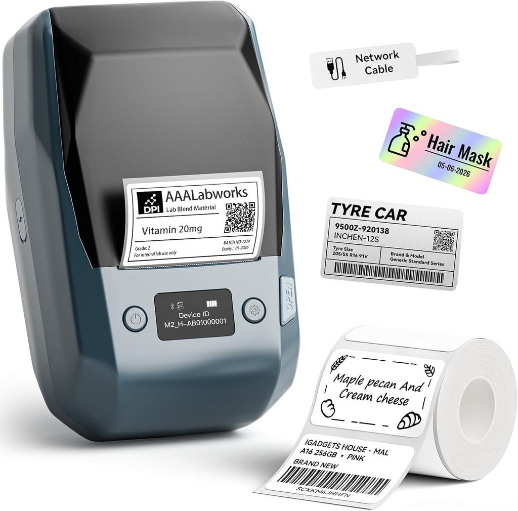 NIIMBOT M2 Bluetooth Thermal Transfer Sticker Printer Support Color Ribbon by NIIMBOT