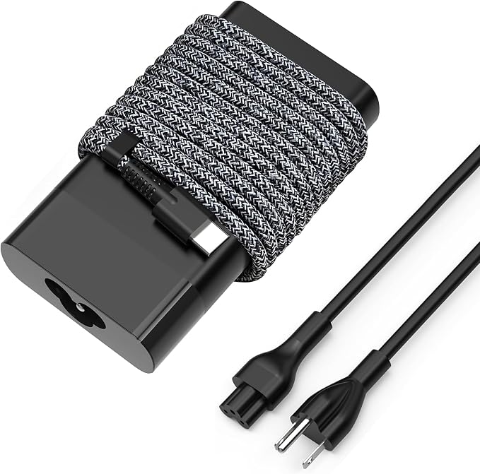 Slim 65W USB-C Laptop Charger Compatible with HP EliteBook 840 830 850 640 650 G7 G8 G9 G10,ProBook 440 450 G8 G9,Spectre Chromebook x360,Durable Braided Type C Travel AC Adapter Power Supply by SKYVAST