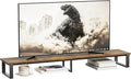 aboxoo 59" Large TV Riser Stand for 32-75 Inch TV, TV Shelf with Steel Legs | Brown TV Riser Stand with Storage, Tabletop TV Riser for Home Living Room, Study Office, Fit TV, Monitor, Laptop by aboxoo