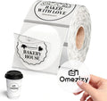 300Pcs 2 Inch Thermal Label -2x2 Circle Thermal Labels,Self-Adhesive Round Direct Thermal Labels for Custom Stickers, Logo Design, Multipurpose Circle Stickers by Omezizy