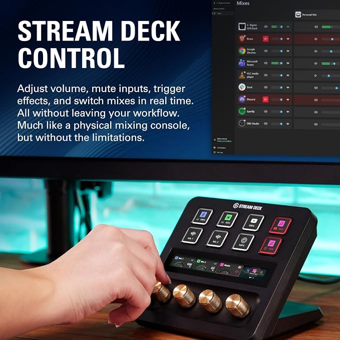 Elgato Wave:3 MK.2 USB Condenser Microphone, DSP Effects | Clipguard 2.0 protection, Auto Gain calibration, Onboard voice enhancer, compressor, EQ, Multifunction dial, USB-C - Image 12