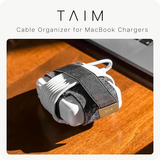 TAIM - Premium Charging Cable Organizer Case | Compact Travel Cord Management Accessories for Apple MacBook Pro, MacBook Air, & Vision Pro | Works with Apple USB-C & MagSafe Chargers | Size: Small - Image 2