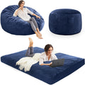 Bean Bag Chairs for Adults - Giant Bean Bag Convertible Floor Sofa by ILPEOD
