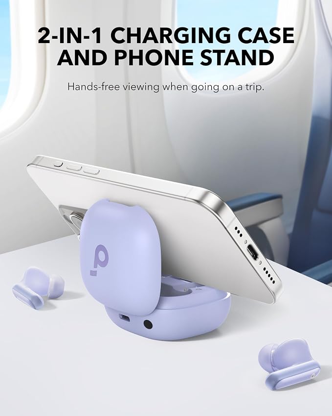 Soundcore P40i by Anker Noise Cancelling Earbuds with Adaptive ANC | Heavy Bass, 60H Playtime, 2-in-1 Case and Phone Stand, IPX5, Wireless Charging, Bluetooth 5.3 - Image 2