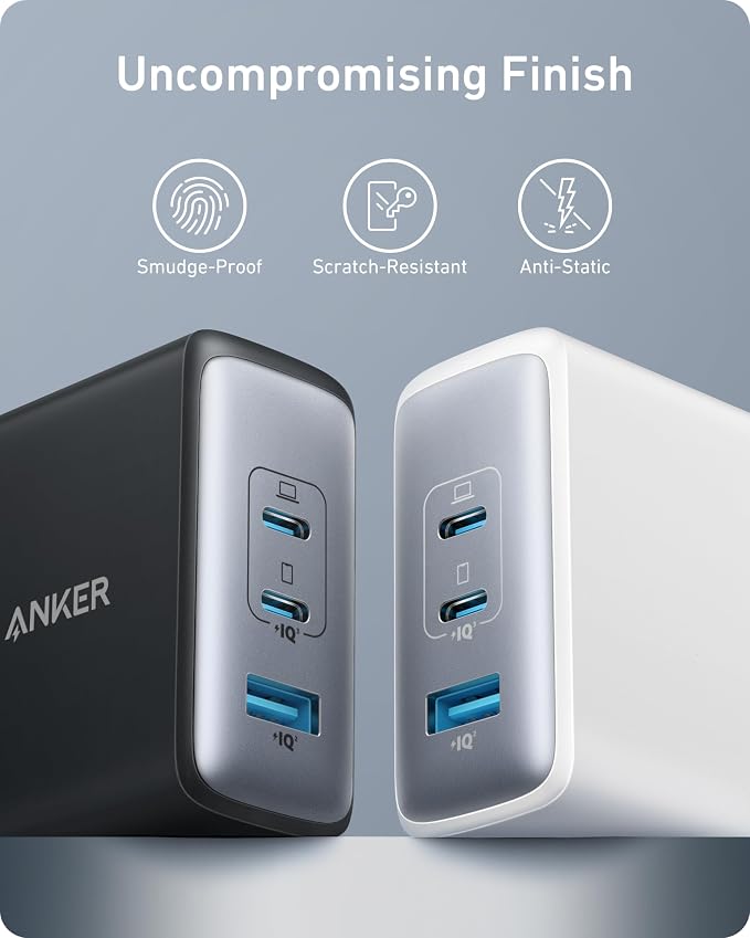 Anker Nano 100W MacBook Charger, 3-Port Fast Compact GaN USB Charger Block | With 1 Pack & 1 Cable for MacBook Pro/Air, Pixelbook, ThinkPad, Dell XPS, iPad Pro, iPhone 17 Series, Galaxy S23, and More - Image 9