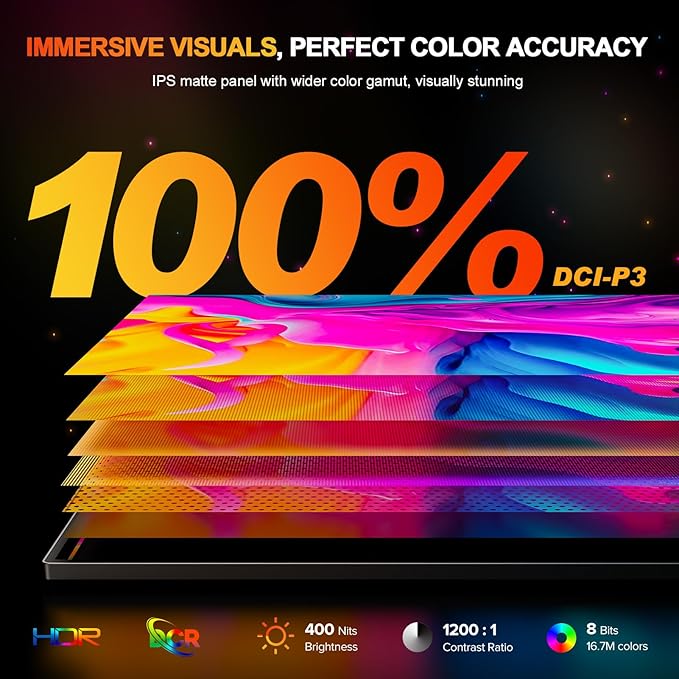 UPERFECT 2.5K 240Hz Portable Monitor, 16" 2560x1600 Portable Gaming Monitor | QHD 100% DCI-P3 400 Nits with Kickstand, VESA, Adaptive Sync HDMI 2.1 External Screen for Laptop PC Phone Game Console - Image 5