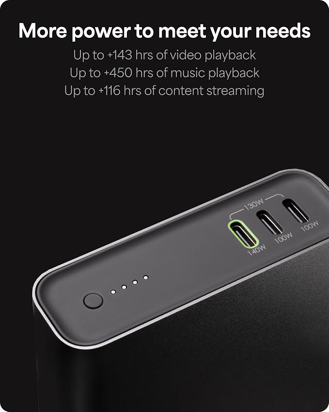 Mophie Powerstation Fast 25,000mAh Power Bank | Extended Fast Charging | 140W, Multi-Device - Image 3