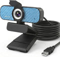 1080P Webcam for PC – Complete Your Setup, Built for Every Need | Plug and Play in Seconds, Crystal Clear Video, Noise-Canceling Mic, Works on Any Platform, Privacy Cover, Clip & 5ft Cable by Unknown
