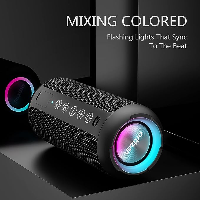 Ortizan X10 Portable Bluetooth Speaker (1st Gen), IPX7 Waterproof, Wireless | Big Sound and Deep Bass, TWS Pairing, 30Hrs of Playtime, for Home/Party/Outdoor/Beach, Birthday Gifts for Men Women - Black - Image 2