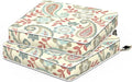 Outdoor Seat Cushions 19 x 19 x 3 Inch, Water Repellent Patio Chair Foam Cushions with Straps, Outdoor Cushions for Patio Furniture Garden Sofa, Set of 2, Paisley Vintage by TWLEAR