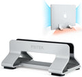 Aluminum Vertical Laptop Stand Dock Holder, Adjustable Slot Width 12-42mm, Space-Saving Upright Storage for MacBook and Laptops by Psitek