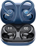 Wireless Earbuds, Bluetooth 5.4 Headphones Sport Over Ear Buds with ENC Mic | Noise Cancelling Mic,48H, Wireless Earphone with Earhooks, Stereo Deep Bass, IP7 Waterproof Ear Bud for Workout Running, Blue by Jesebang
