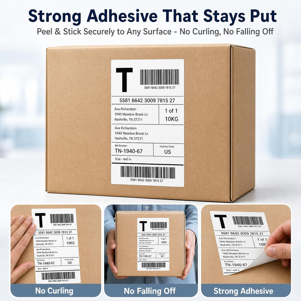 4x6 Direct Thermal Shipping Labels, Compatible with Thermal Printers, for Shipping, Mailing, Small Business (200) - Image 4
