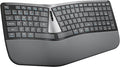 Nulea RT07B Wireless Ergonomic Keyboard - Split Keyboard, Wrist Rest, Natural Typing, Bluetooth and USB Connectivity, USB-C Rechargeable,Compatible with Windows Mac (Silver White) by Nulea