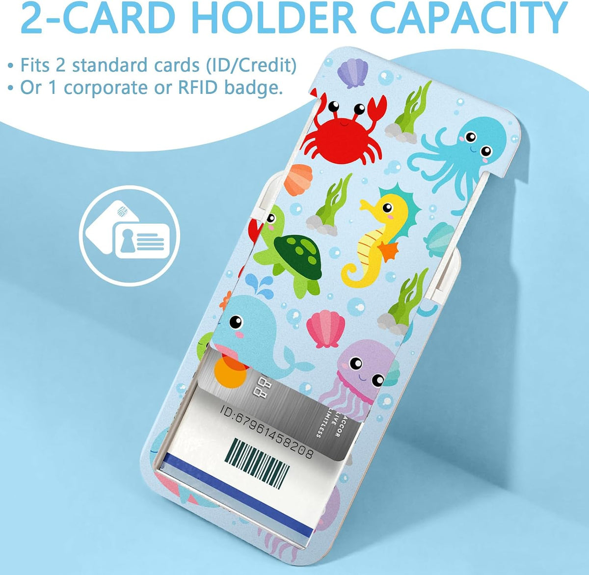 Ocean Lanyards for ID Badges, Badge Holder Retractable Reel Clip - Image 7