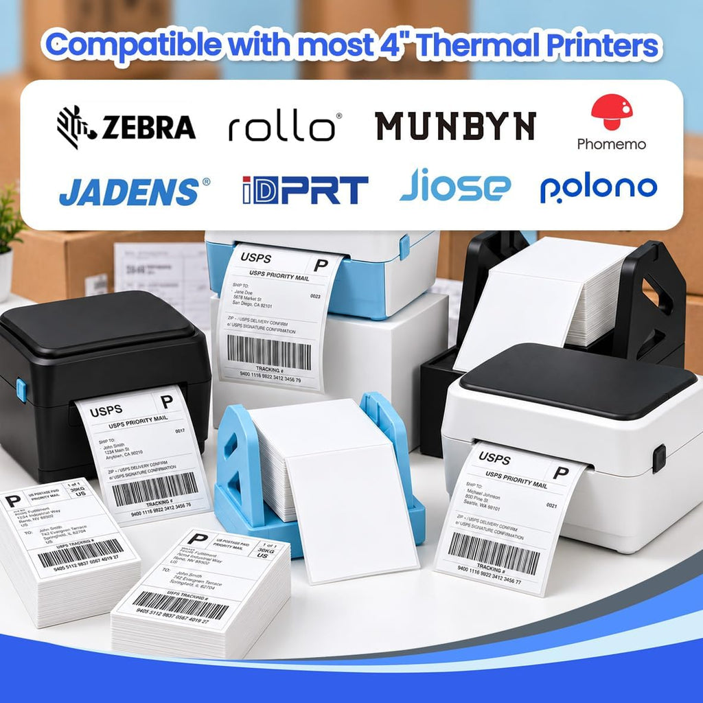 4x6 Fanfold Thermal Shipping Labels, BPA & BPS Free,1000 Labels - Image 6