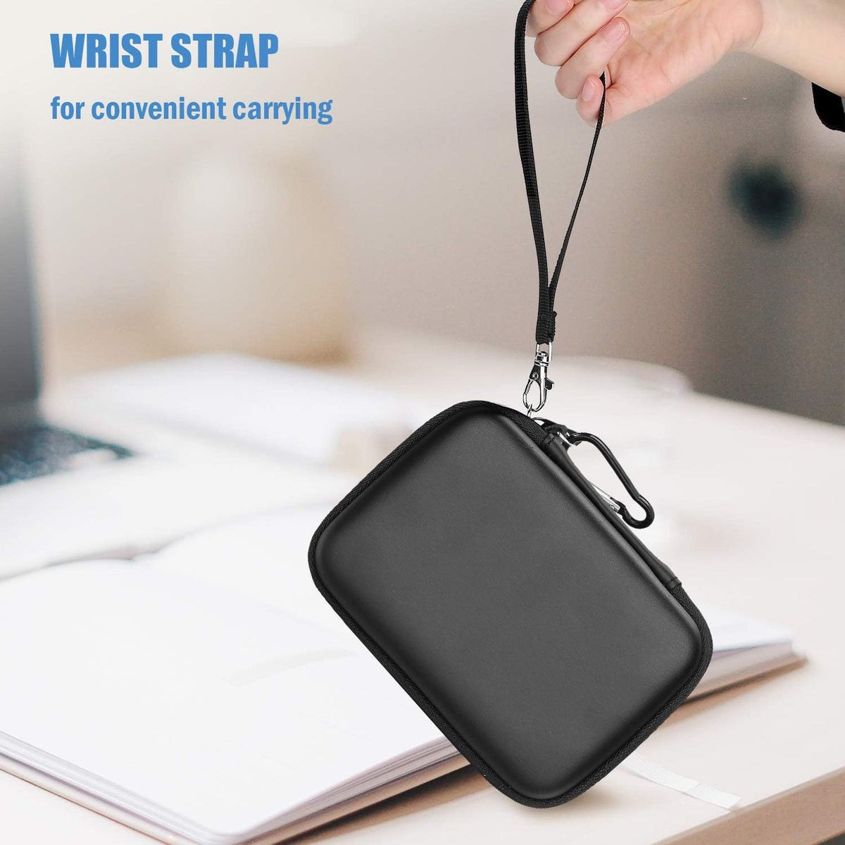 ProCase External Hard Drive Travel Case for 2.5" HDD/SSD -Black - Image 5