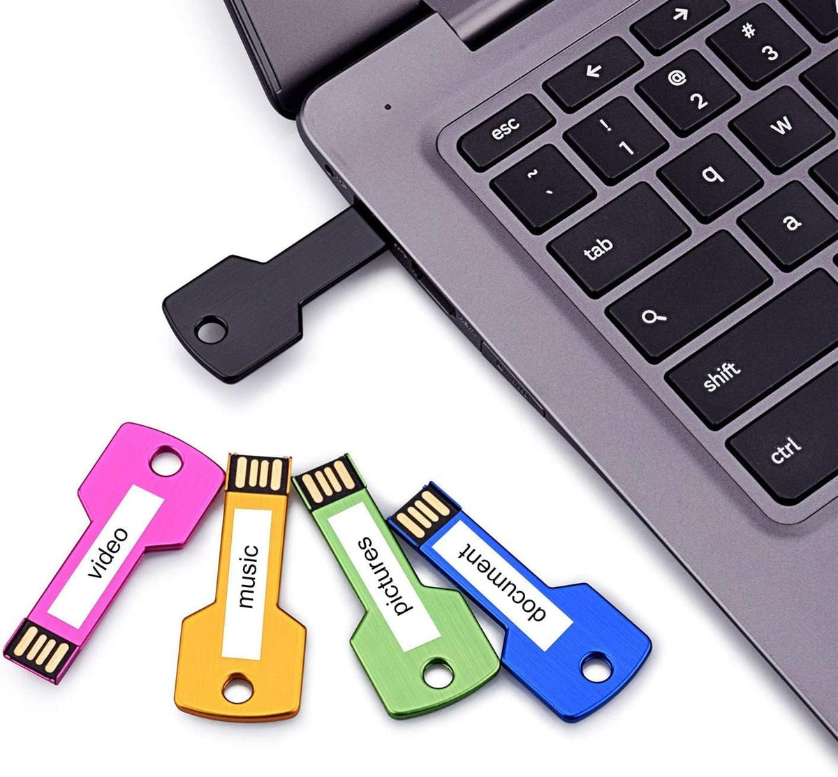 JUANWE 16GB USB Flash Drive 10 Pack Metal Thumb Drive USB Key Jump Drive - Image 6