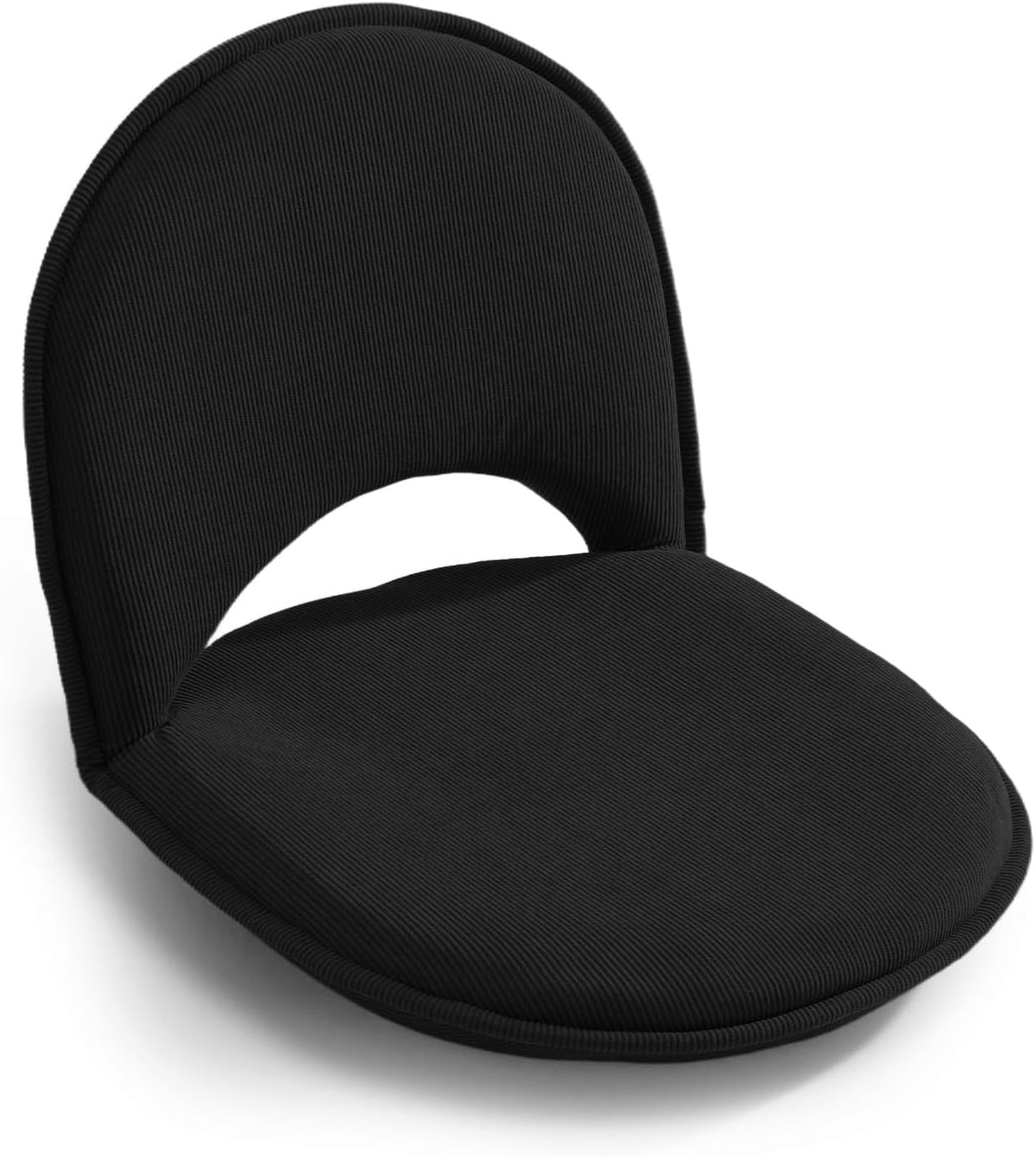 YOUKEEEJOJO Floor Chair 5-Position Adjustable Back Support Chair Foldable Camping,Video-Gaming Reading Watching, Upholstered Meditation Convenient Seats (Black) by YOUKEEJOJO