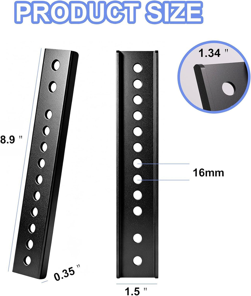 Vertical VESA Extender Kit, TV Mount Extender, 2 PCS, Black - Image 2
