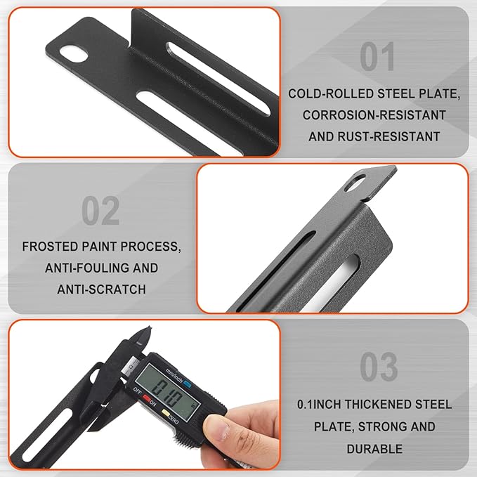 Zonon 4 Sets 1u 19 Inch Server Rack Cable Management Tie Bar Kit Includes 4 Pack 1u Tie Bars, 25 Zip Ties, 8 Cage Nuts & 8 Screws Work with Open Frame Enclosure Network Cabinet Mount Wire Management - Image 3